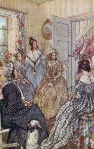Illustration til Cranford af fru Gaskell